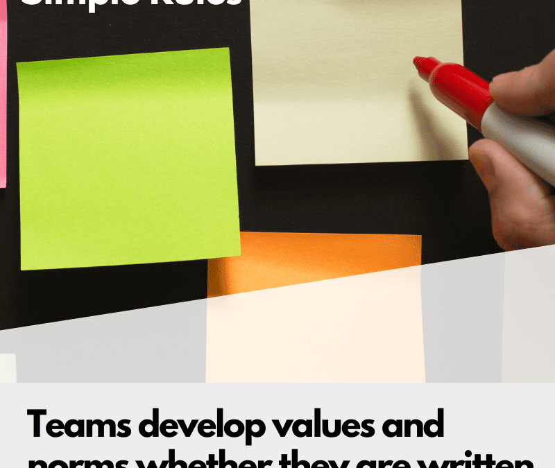 Team Norms, Working Agreements, and Simple Rules